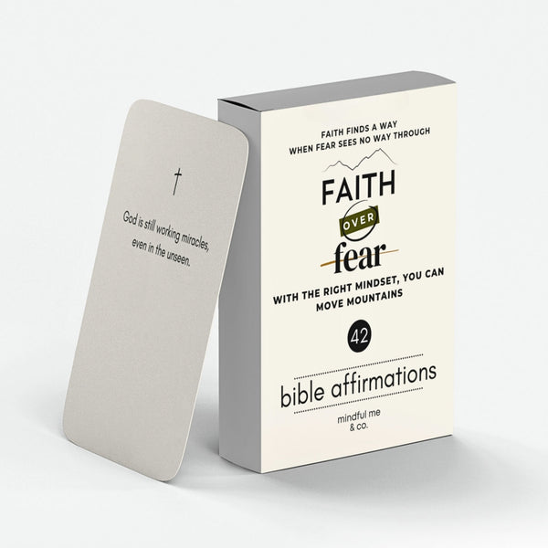 Affirmation Cards for Daily Encouragement: Positive Bible Verse Cards to Calm Overthinking and Increase Faith, Motivational Christian Gifts