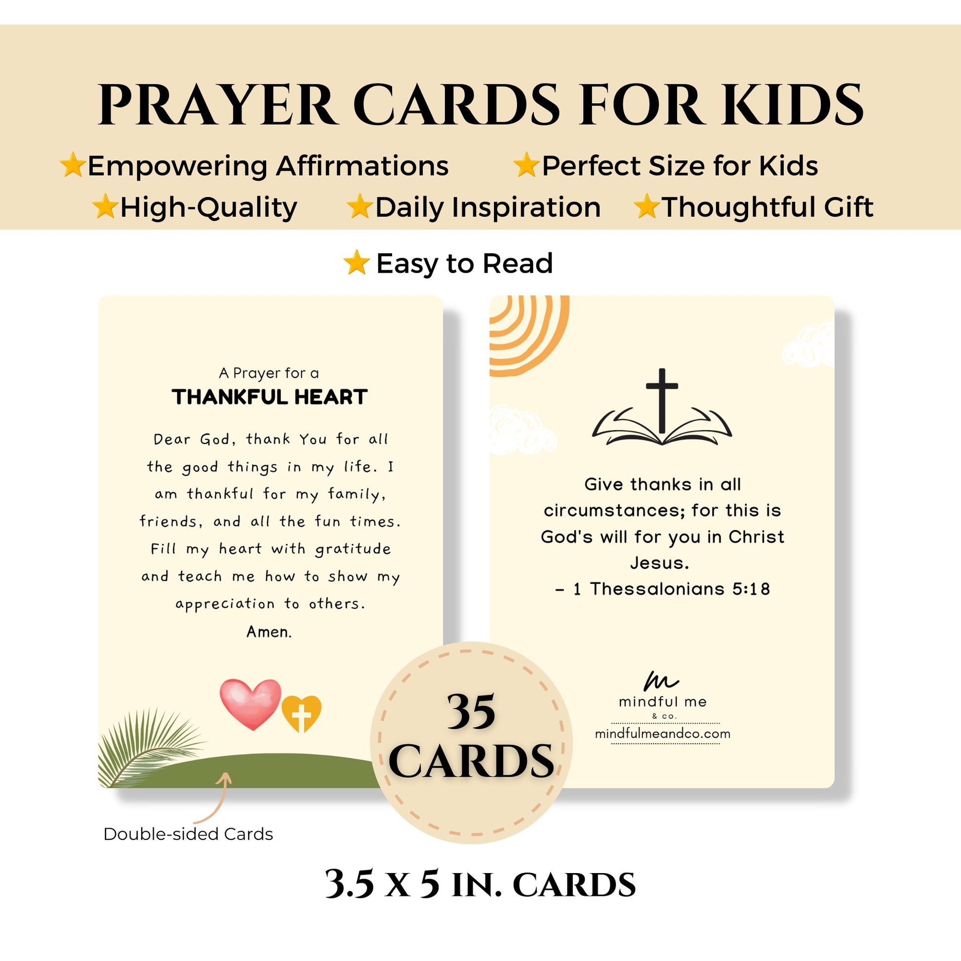 Prayer Bible Verse Cards Affirmation Affirmations Scripture Christian for Kids Boys Girls Confidence Self Love