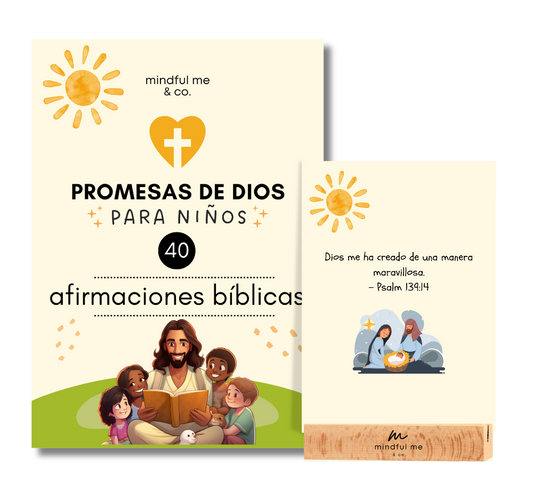 Bible Affirmations for Kids in Spanish, Stocking Stuffers for boys and girls, Christian gifts, Afirmaciones